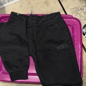 PUMA Kids Charcoal Joggers